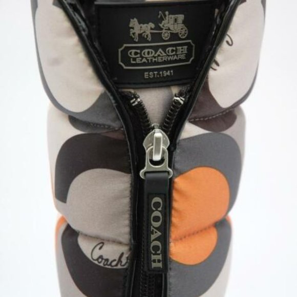 Coach Optic JOLT Art Nylon/Patent Leather Boot 5.5 - Picture 6 of 11